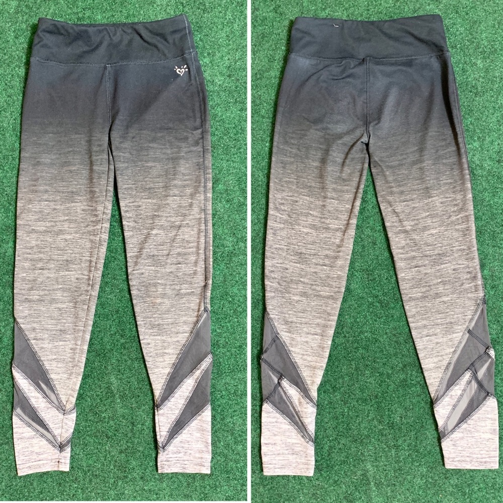 Justice Ombre Work Out Mesh Cut Out Leggings 12